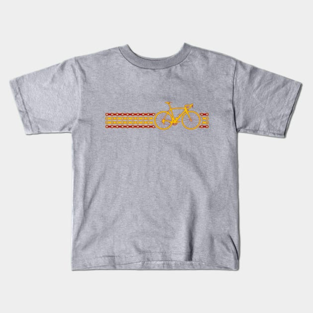 Bike Stripes Spain (Chain) Kids T-Shirt by sher00